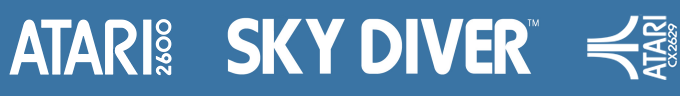 Sky Diver [Text Label] logo for Atari 2600